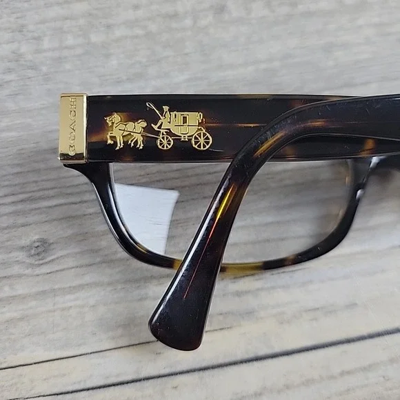 Coach HC 6078 5120 Dark Tortoise Eyeglass FRAMES ONLY 52-16-135 Full Rim - Picture 8 of 12